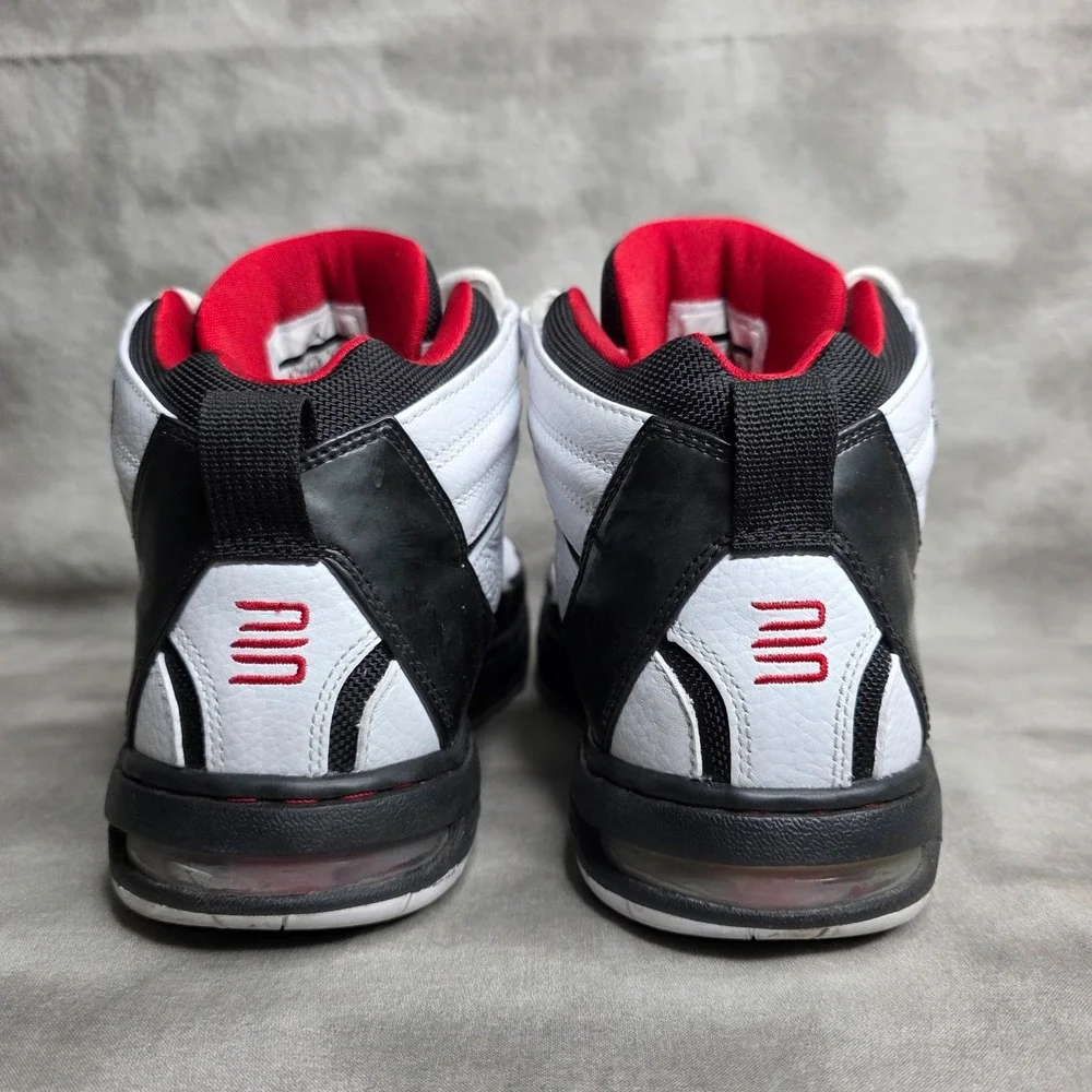 JORDAN FLIGHT TEAM‎ 395324-101 White/Black/Red Sneakers Shoes Men's Sz 8.5 w/Box